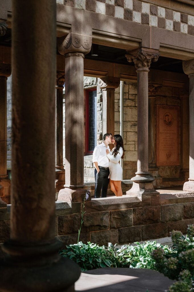 Engagement photos in Boston at the Fairmont Copley Plaza
