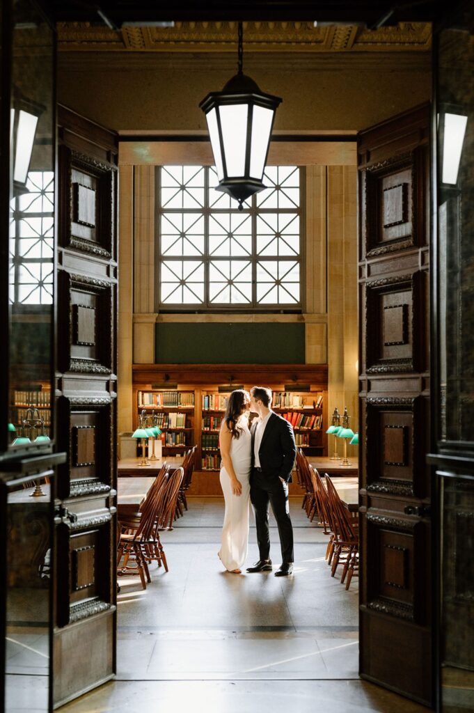 Boston Public Library elopement photographer 