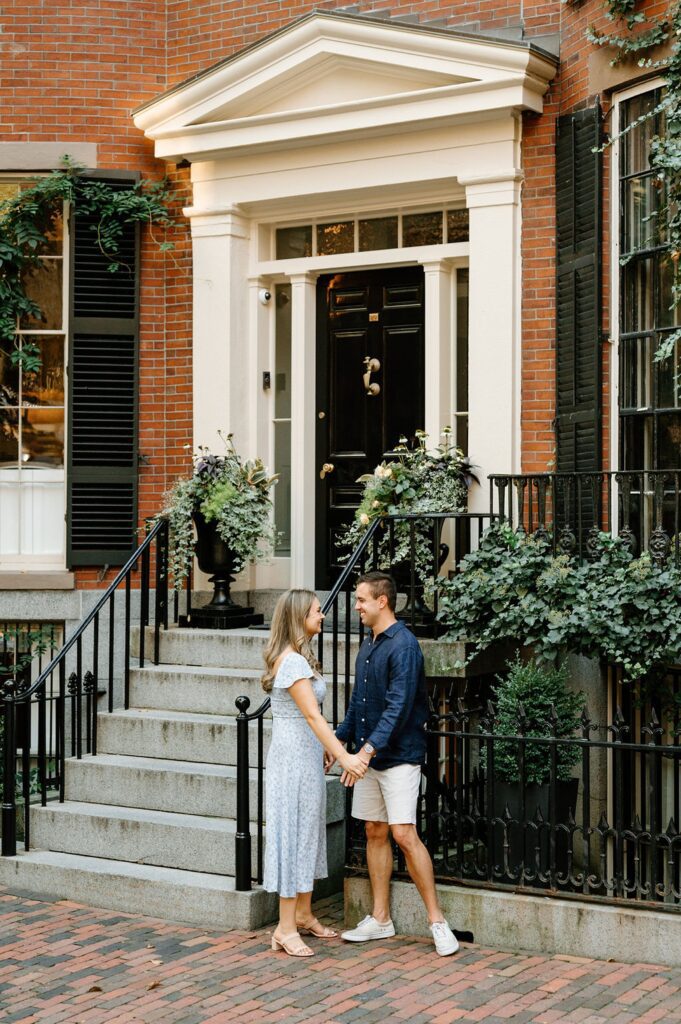 Boston engagement session in Beacon Hill 