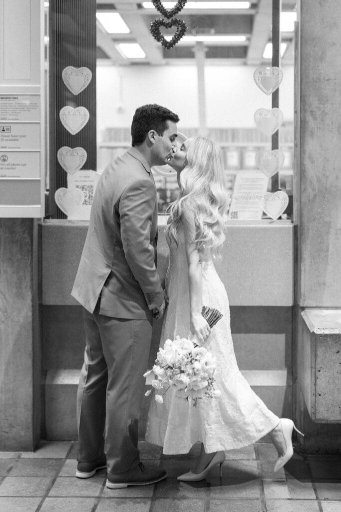 Boston City Hall wedding ceremony portraits