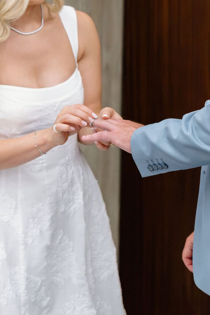 Boston City Hall wedding ceremony portraits